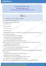 Đề thi giữa kì 2 Lịch sử và Địa lí 8 - Đề số 1